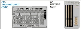 Eduard-Models 1/48 Aircraft- Seatbelts Fabric-Type Pe2 for ZVE (Painted) (D)