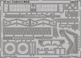 Eduard-Models Canberra B(I)8 details for Airfix (D) Plastic Model Aircraft Accessory 1/48 Scale #49451