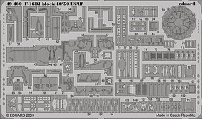 Eduard-Models F16DJ Block 40/50 USAF for Kinetic (D) Plastic Model Aircraft Accessory 1/48 Scale #49460