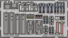 Eduard-Models F15K Seabelts for Academy (Painted) (D) Plastic Model Aircraft Accessory 1/48 Scale #49476