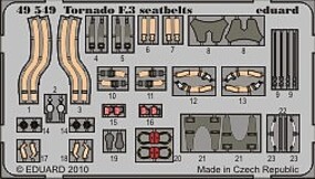 Eduard-Models Tornado F3 Seatbelts for HBO (D) Plastic Model Aircraft Accessory 1/48 Scale #49549