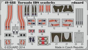 Eduard-Models Tornado IDS Seatbelts for Revell (D) Plastic Model Aircraft Accessory 1/48 Scale #49688