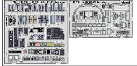 Eduard-Models A6E TRAM Interior for HBO (Painted) Plastic Model Aircraft Accessory 1/48 Scale #49741