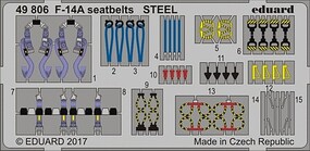 Eduard-Models F14A Steel Seatbelts for TAM (Painted) Plastic Model Aircraft Accessory 1/48 Scale #49806