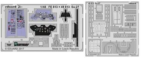 Eduard-Models Su27 details for HBO (Painted) (D) Plastic Model Aircraft Accessory 1/48 Scale #49813