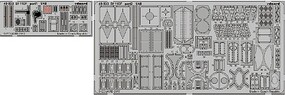 Eduard-Models Bf110F details for Eduard (Painted) (D) Plastic Model Aircraft Accessory 1/48 Scale #49833