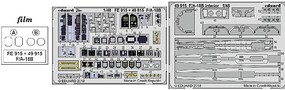 Eduard-Models F/A18B Interior for KIN (Painted) (D) Plastic Model Aircraft Accessory 1/48 Scale #49915