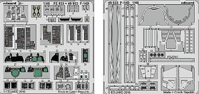 Eduard-Models Aircraft- F14D for TAM (Painted) Plastic Model Aircraft Accessory Kit 1/48 Scale #49933