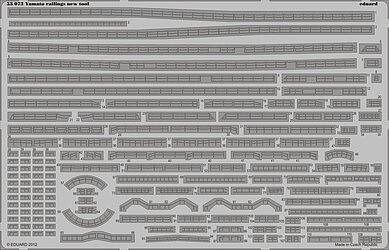 Eduard-Models Yamato Railings detail set for TAM Plastic Model Ship Accessory 1/350 Scale #53073