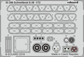 Eduard-Models Schnellboot S38 for FOH (Painted) Plastic Model Ship Accessory 1/72 Scale #53286