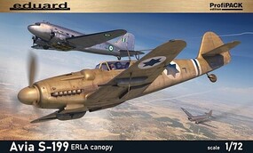 Eduard-Models WWII Avia S199 Czech Fighter with ERLA Canopy Plastic Model Airplane Kit 1/72 Scale #70152
