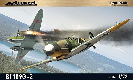 Eduard-Models WWII Bf109G2 German Fighter (Profi-Pack) Plastic Model Airplane Kit 1/72 Scale #70156
