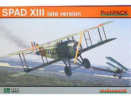 Eduard-Models Spad XIII USAAC Aircraft Plastic Model Airplane Kit 1/72 Scale #7053 Eduard-Models Spad XIII USAAC Aircraft Plastic Model Airplane Kit 1/72 Scale #7053