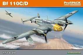 Bf110C/D Fighter (Profi-Pack) Plastic Model Airplane Kit 1/72 Scale #7081