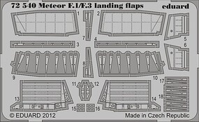 Eduard-Models 1/72 Aircraft- Meteor F1/F3 Landing Flaps for DML(D)