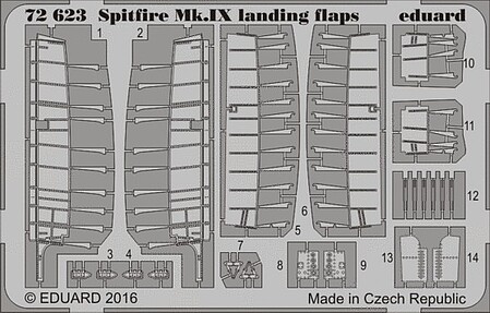 Eduard-Models 1/72 Aircraft- Spitfire Mk IX Landing Flaps for EDU(D)