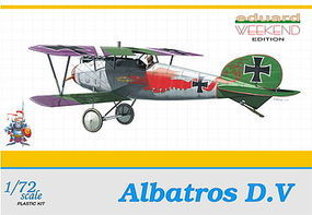 Albatros D V BiPlane (Weekend Edition) Plastic Model Airplane Kit 1/72 Scale #7402