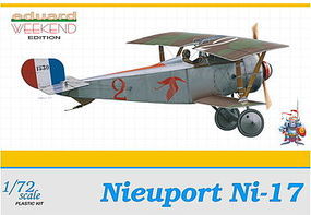 Nieuport Ni17 BiPlane 1916 (Weekend Edition) Plastic Model Airplane Kit 1/72 Scale #7403