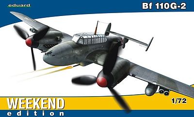 Eduard-Models Bf110G2 Fighter (Weekend Edition) Plastic Model Airplane Kit 1/72 Scale #7421