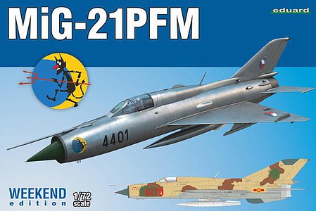 Eduard-Models 1/72 MiG21PMF Soviet Cold War Jet Fighter (Wkd Edition Plastic Kit)