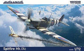 Eduard-Models WWII Spitfire Mk Ixc British Fighter Plastic Model Airplane Kit 1/72 Scale #7466