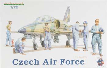 Eduard-Models Czech Air Force Personnel Plastic Model Military Figure Kit 1/72 Scale #7501