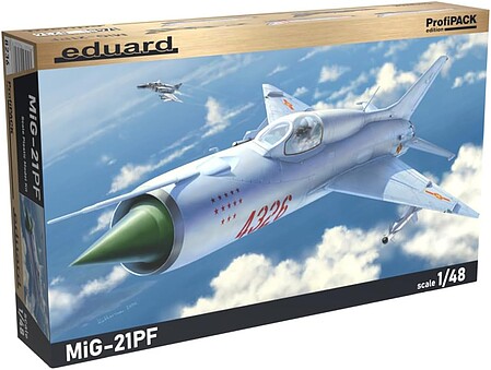 Eduard-Models MiG21PF Fighter (Profi-Pack) Plastic Model Airplane Kit 1/48 Scale #8236