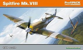 Eduard-Models Spitfire Mk VIII Fighter (Profi-Pack) Plastic Model Airplane Kit 1/48 Scale #8284