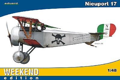 Eduard-Models Nieuport Ni17 BiPlane Fighter (Weekend Edition) Plastic Model Airplane Kit 1/48 Scale #8432