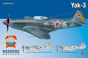 Eduard-Models Yak3 Fighter (Weekend Edition Plastic Kit) Plastic Model Airplane Kit 1/48 Scale #8457 Eduard-Models Yak3 Fighter (Weekend Edition Plastic Kit) Plastic Model Airplane Kit 1/48 Scale #8457