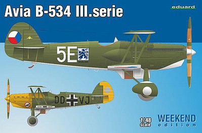 Eduard-Models Avia B534 III Series BiPlane Fighter Plastic Model Airplane Kit 1/48 Scale #8478