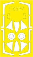 Eduard-Models 1/48 Mask Aircraft- Hunter F4/F5 TFace for ARX(D)