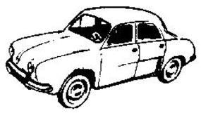 IKO Automobile Renault Dauphine HO Scale Model Railroad Vehicle #2025 IKO Automobile Renault Dauphine HO Scale Model Railroad Vehicle #2025
