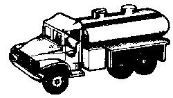 EKO US WW II GMC Water/Fuel Tank Truck HO Scale Model Railroad Vehicle #2058