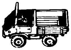 IKO Military Germany Post-1945 Truck Early Mercedes Unimog HO Scale Model Railroad Vehicle #4005