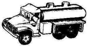 IKO US WW II Truck M35 2-1/2-Ton Fuel/Water Tanker HO Scale Model Railroad Vehicle #4025 IKO US WW II Truck M35 2-1/2-Ton Fuel/Water Tanker HO Scale Model Railroad Vehicle #4025