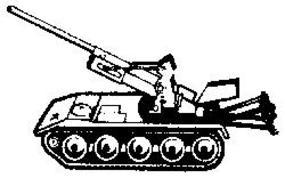 EKO US Armored Vehicle T245 Self-Propelled Howitzer HO Scale Model Railroad Vehicle #4031