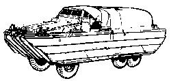 EKO US World War II DUKW Amphibious 6x6 Truck (Duck) HO Scale Model Railroad Vehicle #4036