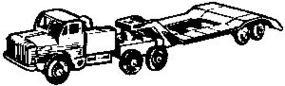 IKO 1945 Truck Thornycroft Mighty Antar Heavy Transport HO Scale Model Railroad Vehicle #4037 IKO 1945 Truck Thornycroft Mighty Antar Heavy Transport HO Scale Model Railroad Vehicle #4037