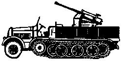 EKO Germany WW II Armored Vehicle KM 8-Ton Half Track HO Scale Model Railroad Vehicle #4042