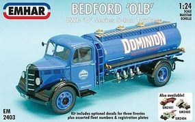 Emhar-squadron Bedford OLBD LWB O-Series 5-Ton Tanker Truck Plastic Model Truck Kit 1/24 Scale #2403