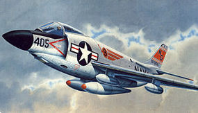 F3H Demon F3H-2N/F3H-2M (F3C) USN Fighter Plastic Model Airplane Kit 1/72 Scale #3002