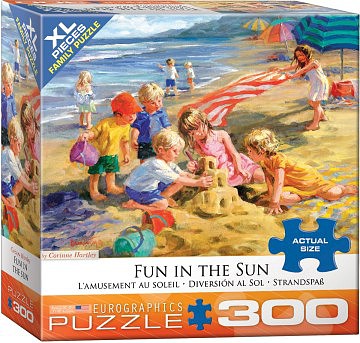 EuroGraphics Fun in the Sun (Kids Playing on Beach) Puzzle (300pc)