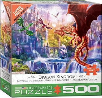 EuroGraphics Flying Dragons w/Castle Puzzle (500pc)