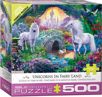 EuroGraphics Unicorns Fairy Land Puzzle (500pc)