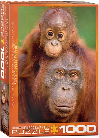 EuroGraphics Orangutan & Baby Puzzle (1000pc)