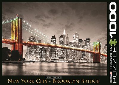 EuroGraphics New York City Brooklyn Bridge (1000pc) Jigsaw Puzzle 600-1000 Piece #60662