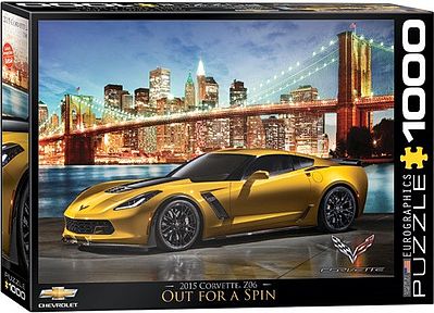 EuroGraphics Out for a Spin- 2015 Corvette Z06 (1000pc) Jigsaw Puzzle 600-1000 Piece #60735