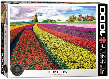 EuroGraphics Tulip Fields, Netherlands Puzzle (1000pc)