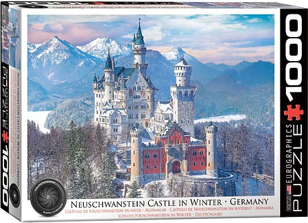 EuroGraphics Neuschwanstein Castle Germany in Winter Puzzle (1000pc)
